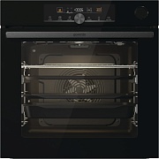 Духовой шкаф с добавлением пара Gorenje BSA6747A04BG (Advanced / 77 л / до 300 °C / Чёрный, стекло / CataClean / Per.Grill / телескоп. напр. (x2) / A+ Чёрный