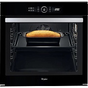 Духовой шкаф Whirlpool AKZM 8420 NB (73 л / до 250 °C / Чёрный, стекло / Гидролиз / Гриль / Боковые напр. / сенсорный экран / SoftClosing / A+) Чёрный
