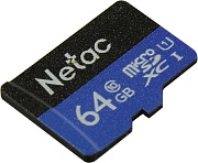 Память micro Secure Digital Card  64Gb class10 Netac / без адаптера SD /NT02P500STN-064G-S/ 