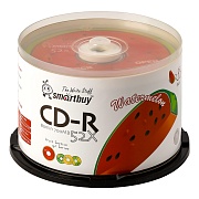 Диск CD-R Smartbuy 700 Mb, 52x, Fresh-Watermelon CB-50 (BOX50) розничная продажа по 1шт 