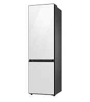 Холодильник Samsung RB38C7B6D12 (Объем - 390 л / Высота - 203 см / A+++ / Белое стекло / NoFrost / Space Max / All Around Cooling / Wi-Fi) белый