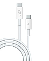 Кабель Borasco USB-C - USB-C, (65W/ Power Delivery), 1 метр, белый Белый