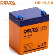 Батарея 12V/ 5,8Ah Delta HR12-5.8 клеммы F2 срок службы 8лет 