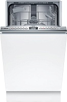 Машина посудомоечная встраиваемая 45 см Bosch SPV4HKX10E (Serie4 / 10 комплектов / 2 полки / расход воды - 8,5 л / InfoLight / Home Connect / А+) Белый