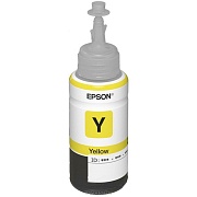 C13T66444A Контейнер Epson C13T66444A L100 Yellow  (ёмкость с чернилами 70мл) белый
