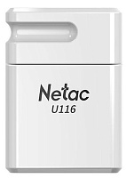 Память USB3.2 Flash Drive 64Gb Netac U116 mini WHITE  /NT03U116N-064G-32WH/ белый