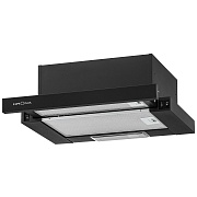 Вытяжка телескопическая KRONA KAMILLA 450 BLACK (507 м³/ч / 110 Вт / галогенная лампа 1x28 Вт / ширина - 45 см / черный / металл) чёрный