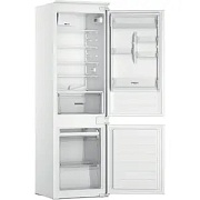 Холодильник встраиваемый Whirlpool WHC18D031A1 (Объем - 268 л / Высота - 178 см / Слайдерное крепление фасадов / A++ / Белый / Морозилка - NoFrost) белый