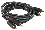 Кабель UGREEN AV104 (10520) 2RCA Male to 2RCA Male. Длина: 5м. Цвет: черный чёрный