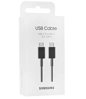 Кабель Samsung EP-DX310JBRGRU USB-C - USB-C, 1.8 метра, 3А - черный белый