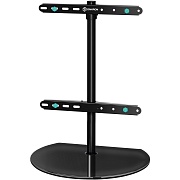 Подставка для ТВ ONKRON PT2 чёрный, для 32"-65", поворот 180°,нагрузка до 35 кг,штанга 62,5 см, основание 50*40*0,1 см Чёрный