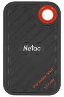 Жесткий диск SSD ext  512Gb Netac ZX20 II USB 3.2 Gen 2 Type-C R2000/W1800 Mb/s NT01ZX20-512G-32BL  with USB C to A cable and 20Gbps USB C to C cable Чёрный