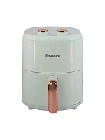 Аэрогриль Sakura SA-7677GR (1200 Вт, 4 л, упр. - механическое, программ - 9, таймер - 30 мин) белый