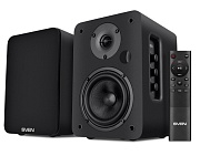 Колонки 2.0 SVEN SPS-830 / 60W / Питание - 220В / Аудиовыход на наушники / Bluetooth / Optical-in / HDMI / Чёрный / корпус - дерево (MDF) Чёрный
