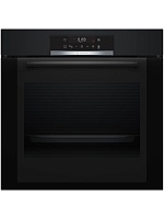 Духовой шкаф Bosch HBA372EB0 (Serie4 / 71 л / до 275 °C / Чёрное стекло / Гриль / Телескоп. напр. (x1) / Пиролиз / TouchControl / A) чёрный