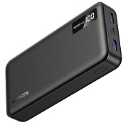 Портативная батарея Ugreen PB312 (25683) (Quick charge/ LED индикатор) 20000мАч, серая Серый