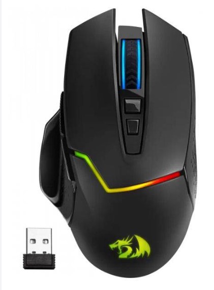 Беспроводная игровая мышь Redragon Mirage Pro, (Радиоканал/8000 dpi), Черная