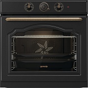 Духовой шкаф Gorenje BOS67372CLB (Classico / 77 л / до 300 °C / Чёрный, эмаль / AquaClean / PerfectGrill / телескоп. напр. (x1) / А) Чёрный