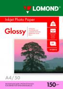 Бумага глянцевая A4 Lomond 150г/м2, 50лист. (0102018) 
