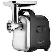 Мясорубка Brayer BR1602 (2000 Вт / 2 кг/мин / корпус - пластик / лоток - металл / реверс / 5 насадок / чёрный) 