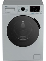 Стиральная машина Beko WSPE7H616S (45-49см / 7,5кг / 1200об / пар SteamCure / HomeWhiz®(Bluetooth) / Инверторный мотор ProSmart™ / Серебристый / A+++) серый