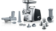 Мясорубка Bosch MFW68660 (2200 Вт/ 4,3 кг/мин/ корпус - металл, пластик/ реверс/ 7 насадок /черный) 
