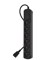 Сетевой фильтр Ippon BK-6-UPS-1.8-10-B 1.8м (6 розеток) черный 2200Вт чёрный