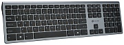 Беспроводная Клавиатура Oklick 890S, ножничная, Slim, USB, русские буквы оранжевые Черный матовый