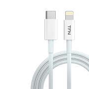 Кабель TFN Lightning - USB Type-C, 1м, Белый белый
