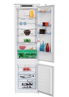 Холодильник встраиваемый Beko BCNA306E3S (HarvestFresh / Объем - 306 л / Высота - 193.5 см / Слайдерное крепление фасадов / A+ / Белый / NoFrost) Белый