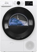 Сушильная машина с тепловым насосом Gorenje DGPNE82GNLW (Essential / 62.5 см / 8кг / AntiCrease / StableTech / TwinAir / Wi-Fi / A++) белый