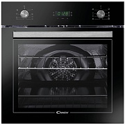 Духовой шкаф Candy FCT625NL/1 (TIMELESS / 70 л / до 250°C / Чёрный, стекло / Aquactiva / Гриль / Металлические направляющие / A) чёрный