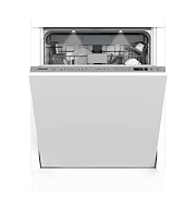 Машина посудомоечная встраиваемая 60 см Hotpoint HI 5D83 DWT (15 комплектов / 3 полки / расход воды - 9,5 л / Луч на полу / Подсветка / Aquastop / А) белый