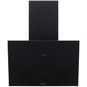 Вытяжка наклонная KRONA BELINDA 600 black SGC max (1300 м³/ч / 105 Вт / LED освещение 2x1 Вт / ширина - 59.6 см / чёрное стекло) чёрный