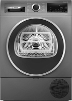 Сушильная машина с тепловым насосом Bosch WQG243DRPL (Serie6 / 61,3см / 9кг / AutoDry / IronAssist / AntiVibration Design / А+++ / Серая) Серый