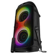 Беспроводная портативная колонка SVEN PS-850 / 100W / TWS / microSD / USB / FM / Bluetooth /  Батарея 5400mAh / LED подсветка  / караоке / Чёрный