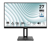 Монитор 27" MSI PRO MP271AP with Audio IPS/1920x1080/4 мс/300 кд/м2/HDMI//VGA/DP/Pivot/Регулировка высоты/100 Гц Чёрный