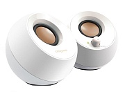 Колонки 2.0 Creative Pebble / 4.4W / USB / Белый / белый