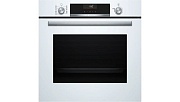 Духовой шкаф Bosch HBG536EW4 (Serie6 / 71 л / до 275 °C / Белое стекло / Гриль / Телескоп. напр. (x1) / EcoClean Direct (задняя стенка) / A+) белый