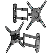 Кронштейн для ТВ ONKRON M4R-B чёрный, для 32"-65", наклон 8°, поворот 180°, нагрузка до 35 кг, расстояние до стены 55-500 мм Чёрный