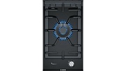 Поверхность газовая Bosch PRA3A6B70 (Serie8 / Domino / черный / стеклокерамика / чугун / WOK / FlameSelect / 1 конфорка) Черный матовый