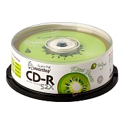 Диск CD-R Smartbuy 700 Mb, 52x, Fresh-Kiwifruit CB-25 (BOX25) 