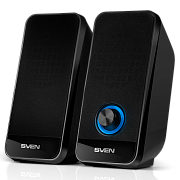 Колонки 2.0 SVEN 320 / 6W / USB-питание / Чёрный / корпус - пластик Чёрный