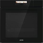 Духовой шкаф с функцией пароварки Gorenje BCS798S24BG (Superior / Чёрная / SilverMatte / ProCook / AutoRoast / AquaClean / StayWarm / телескоп) Чёрный