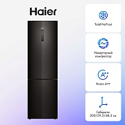 Холодильник Haier C4F740CBXGU1 (Объем - 401 л / Высота - 200 см / A++ / Чёрная нерж. сталь / No Frost / Wi-Fi (Evo) / Invertor) Чёрная нержавеющая сталь