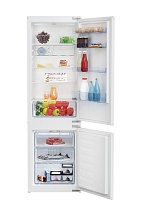 Холодильник встраиваемый Beko BCHA2752S (Объем - 275 л / Высота - 177.5 см / Слайдерное крепление фасадов / A+ / Белый / Морозилка - NoFrost) Белый