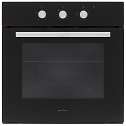 Духовой шкаф KRONA ESSENZA 60 BL G2 (68 л / до 260 °C / Чёрное стекло / Традиционная очистка / Гриль / Рельефные направляющие / А) чёрный