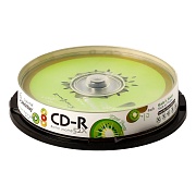 Диск CD-R Smartbuy 700 Mb, 52x, Fresh-Kiwifruit CB-10 (BOX10) 