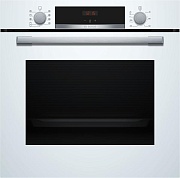 Духовой шкаф Bosch HBA534BW3 (Serie4 / 71 л / до 275 °C / Белое стекло / Гриль / съемные направляющие / Катализ / SoftClose / A+) белый