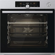 Духовой шкаф с добавлением пара Gorenje BSA6747A04X (Advanced / 77 л / до 300 °C / Чёрный, стекло / CataClean / Per.Grill / телескоп. напр. (x2) / A+ Нержавеющая сталь